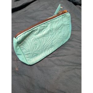tooled leather pouch